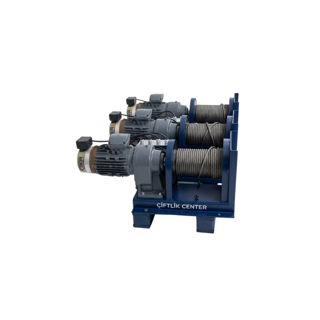3 Ton Elektrikli Tamburlu Vinç | Çiftlik & Endüstriyel Çekme Vinci